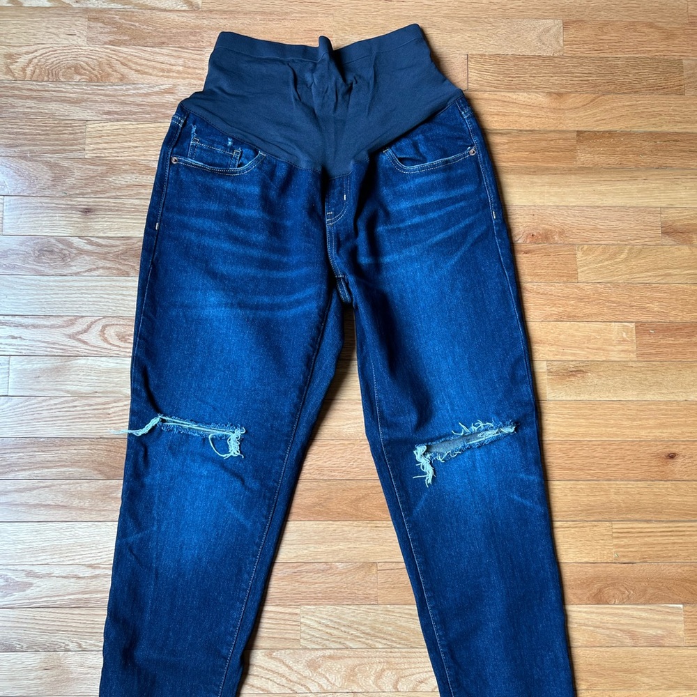 Old Navy maternity boyfriend jeans